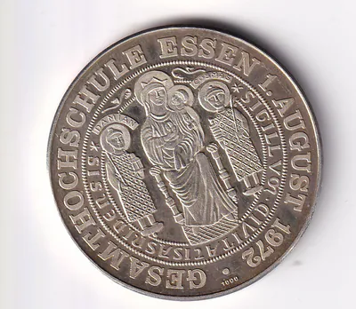 Medaille Silber 1972 Hochschule Essen 19.96 Gramm, 1000 fein nsw-leipzig