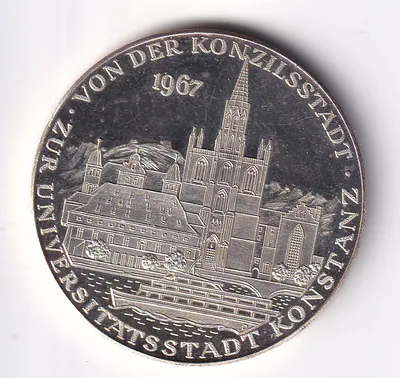 Medaille Silber 1967 Universität Konstanz 19.96 Gramm, 900 fein nsw-leipzig