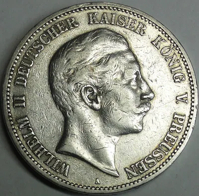 Kaiserreich 5,- Mark 1901 A Silber - Kaiser Wilhelm II. / Adler vz/ xf & Kapsel