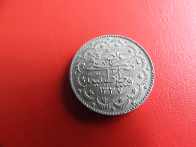 *Osmanisches Reich 10 Kurus 1327 (1913) Silber * Mehmed V. (83)(Alb.9)