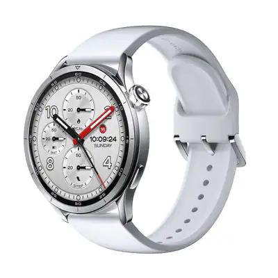 XIAOMI Watch S5 46 Smartwatch Fluorkautschuk, 140-210 mm, Silver