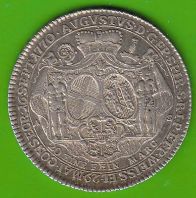 Münze Silber Speyer 1/2 Konventionstaler 1770 hübsch nswleipzig