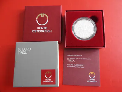 * Österreich 10 Euro 2014 Silber PP * Bundesländer-Tirol (Schr.W)