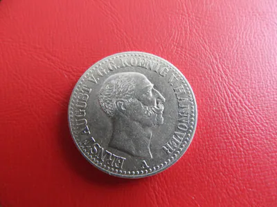 * Hannover 1 Taler 1843 A. Silber * Ernst August (238)(Alb.7)