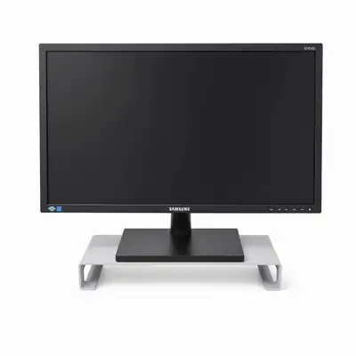 Monitorständer Monitorerhöhung Aluminium 40x21x6 cm Schwarz 4 mm