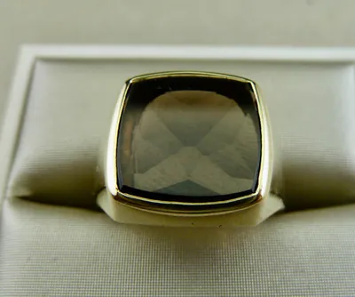 Siegel Ring ca.60er Jahre 333/- Gold Rauchquarz