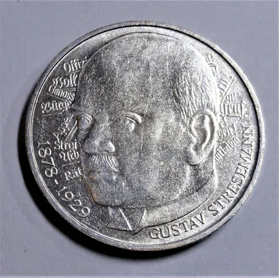 5,- DM - 1978 D - SILBER - Gustav Stresemann - vz +/ xf plus & Kapsel