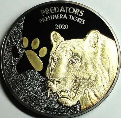 RAR Dem. Rep. Kongo 20 Francs 2020 GEPARD Golden Enigma Edition St/BU Kap.
