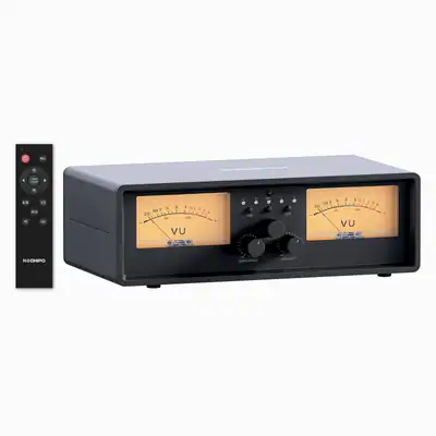 ET30 Dual Analog VU Meter 2-Wege Verstärker/Lautsprecher Audio Switcher Box DE