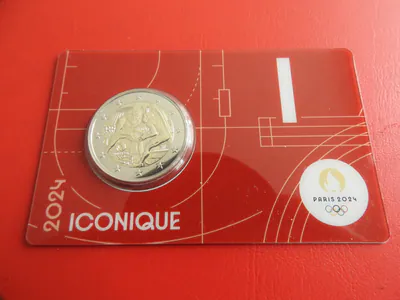 * Frankreich 2 Euro 2024 BU / Coincard * ICONIQUE (Ki.3)