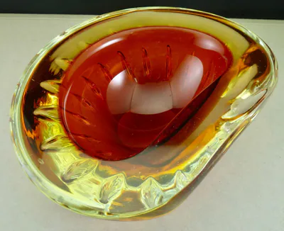 schöne Murano Glas Schale ca.50/60er Jahre