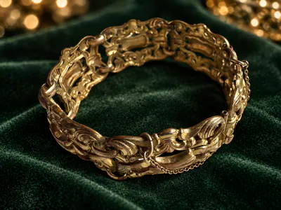 Armband Rodi & Wienenberger ADVANCE Messing Biedermeier-Stil - Länge 19 cm