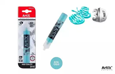 Farba strukturalna 3D jasno-niebieski 30ml Artix
