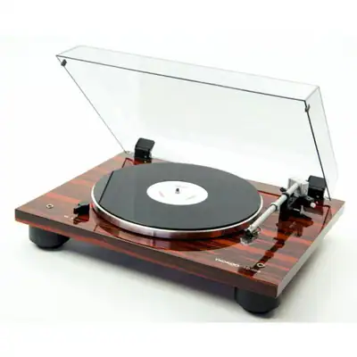Thorens TD-206 belt drive turntable (TP 90 arm, AT-95B cartridge) Macassar