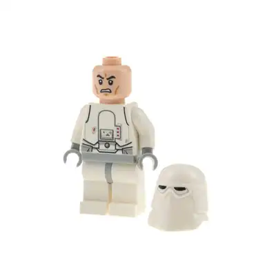 1x Lego Minifigur Star Wars Episode 4/5/6 Snowtrooper weiß Helm 75054 sw0568