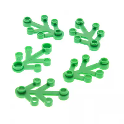 5x Lego Pflanze Blätter 4x3 grün Blatt klein Laub Strauch 6268814 242328 2423