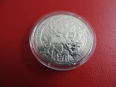 * Ruanda 50 Francs 2009 Silber *1. Oz.999 *WWF* Elefant (Schub44)