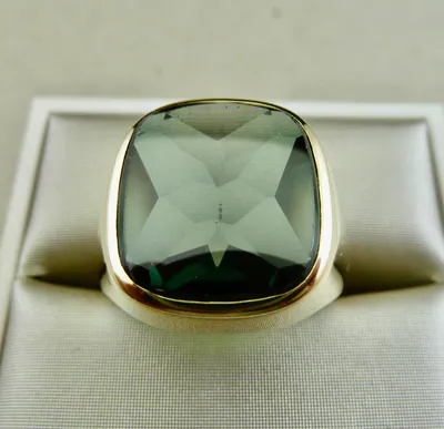 Siegel Ring ca.60er Jahre 333/- Gold Turmalin