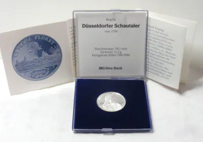 BFG-Replik Düsseldorfer Schautaler 1719 Silber-500 PP + Etui, Zertifikat