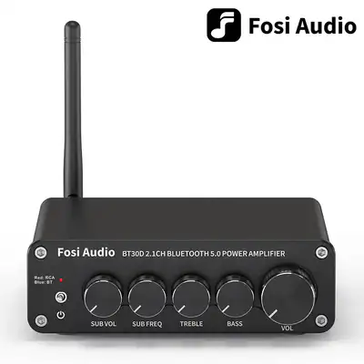 Fosi Audio BT30D Bluetooth 5.0 Stereo Verstärker 2.1-Kanal Klasse D Heim Außen