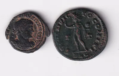 Münze Antik Rom 2 Münzen Bronze Constantinus I sehr schön nsw-leipzig