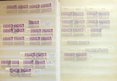 DDR - Hervorragende Sammlung Doubletten - Dienstmarken, Flugpost , Aufbau
