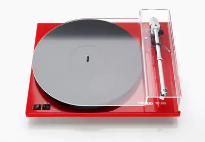 Thorens TD-203 Turntable (Red) with TAS 257 MM cartridge