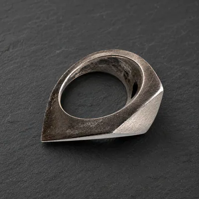 Bauhaus - sehr seltener Ring vom Designer LAHL - 925er Silber - Ringgröße 53