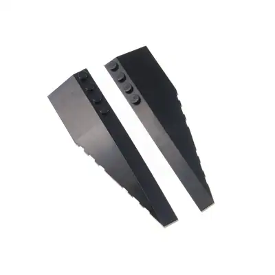 2x Lego Keil Stein 12x3x1 schwarz rechts links Dach schräg 6170771 42061 42060