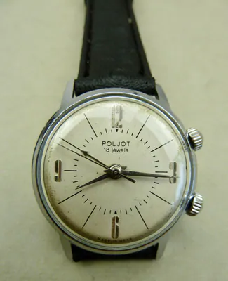 Armbanduhr Poljot Wecker 2612 verchromt