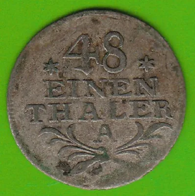 Münze Silber Preußen 1/48 Taler 1764 A sehr schön seltener nswleipzig