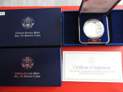 *USA 1 Dollar 1993 Silber PP/Proof * Bill of Rights, James Madison (Ki.23)