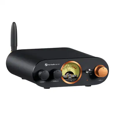 Fosi Audio MC101 Bluetooth 5.3 HiFi 2 Kanal Stereo Verstärker & VU Meter 100Wx2