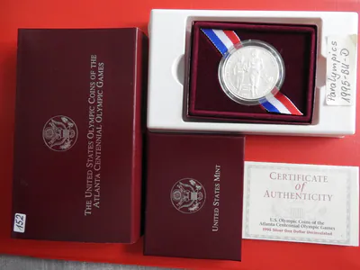 *USA 1 Dollar 1995 Silber BU * Olympia Atlanta 1996*Paralympics (Ki.23)