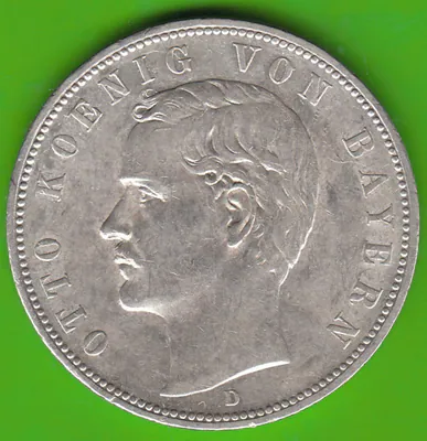 Münze Silber Bayern 5 Mark 1907 gutes vz hübsch nswleipzig