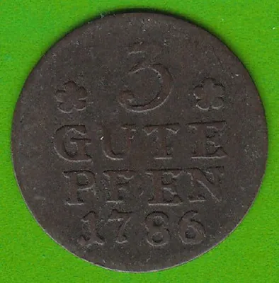Münze Silber Preußen 3 Gute Pfennige 1786 A selten nswleipzig