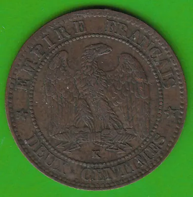 Münze Napoleon Frankreich 2 Centimes 1862 K Bordeaux in ss-vz nswleipzig