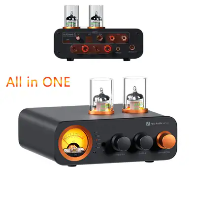FOSI AUDIO MC331 Röhrenvollverstärker mit DAC VU-Meter-Vorverstärker & Bluetooth
