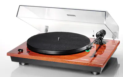 THORENS TD 295 MK IV - Stereo Hi-FI Turntable (Mahogany) with AT-95E Cartridge