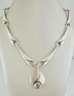 Collier 925/- Silber Bergkristall Karl Laine Finnland