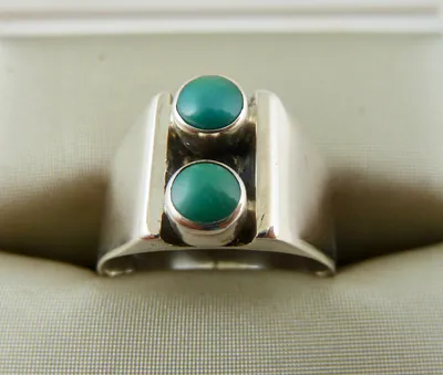 Ring 835 Silber Türkis 1950er Jahre