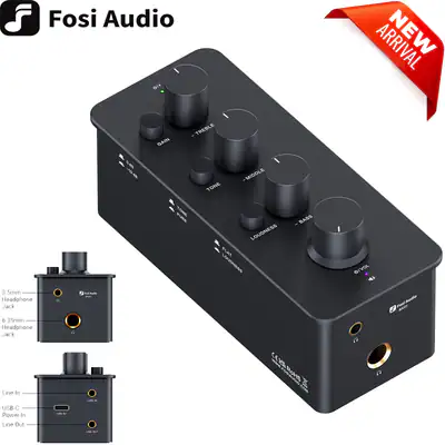 Fosi Audio SK01 Hi-Fi Kopfhörerverstärker und Vorverstärker Stereo Verstärker
