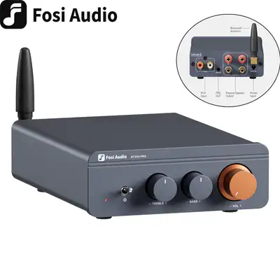 FOSI AUDIO BT20A Pro HiFi Mini Verstärker 300Wx2 Bluetooth 5.0 & TPA3255 Chip