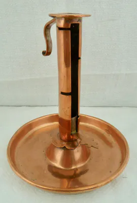 Kerzenleuchter Schiebeleuchter Kupfer um 1800 Schleswig Holstein