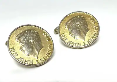 John F Kennedy Manschettenknöpfe Vintage JFK Presidential Seal Token 20mm