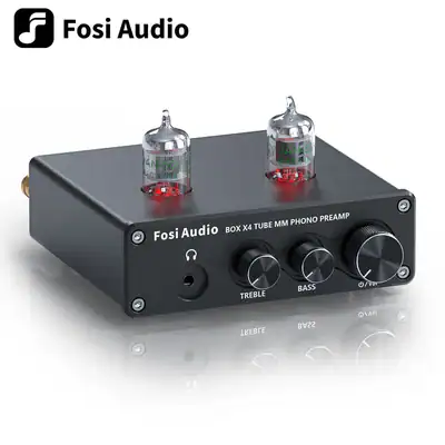 Fosi Audio BOX X4 HiFi Phono Röhren Vorverstärker Hi-Fi Röhrenvorverstärker