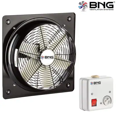Axialventilator Wand Fenster Lüfter Industrie 8200m³/h Metall mit Drehzahlregler