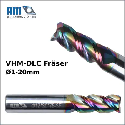 VHM DLC Schaftfräser Alufräser