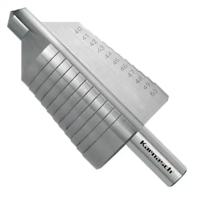 HSS-XE Stufenbohrer, Durchmesser 40-50 mm, CBN geschliffen, 2 Schneiden 213023