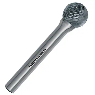 Frässtift Hartmetall Kugelform HP3 Ø=2–25mm unbeschichtet Serie 113031, KUD, HM